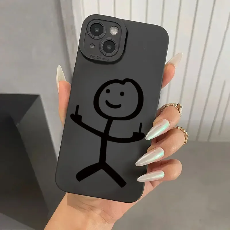 Cute Cartoon Matchman Matte Si - Phone Accessories Iphone recension och pris