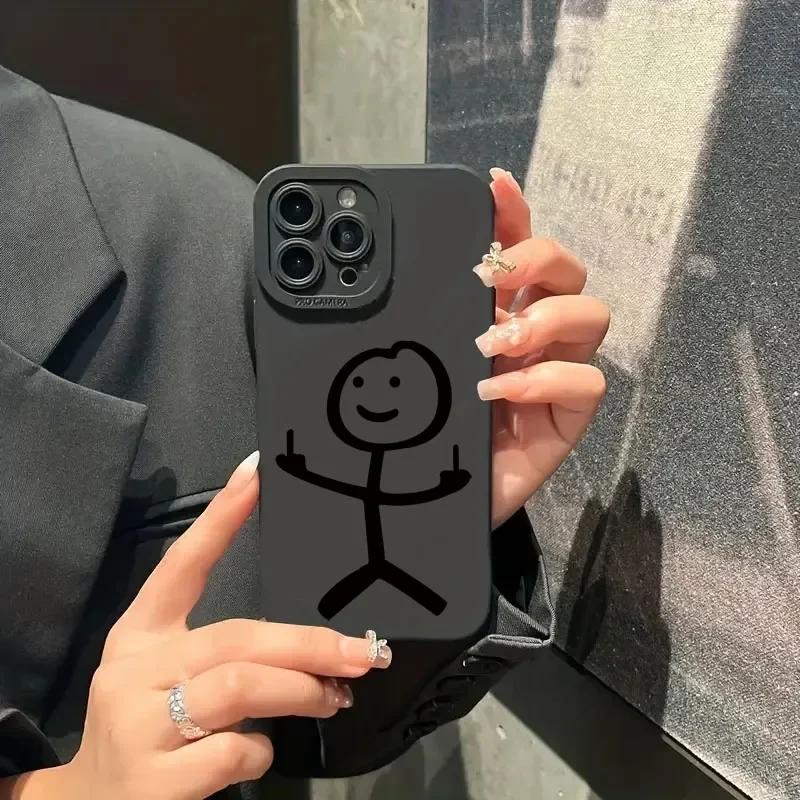 Cute Cartoon Matchman Matte Si - Phone Accessories Iphone recension och pris