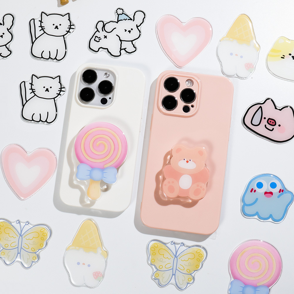 Cute Cartoon Grip Tok Acrylic  - Pop Socket Grip recension och pris