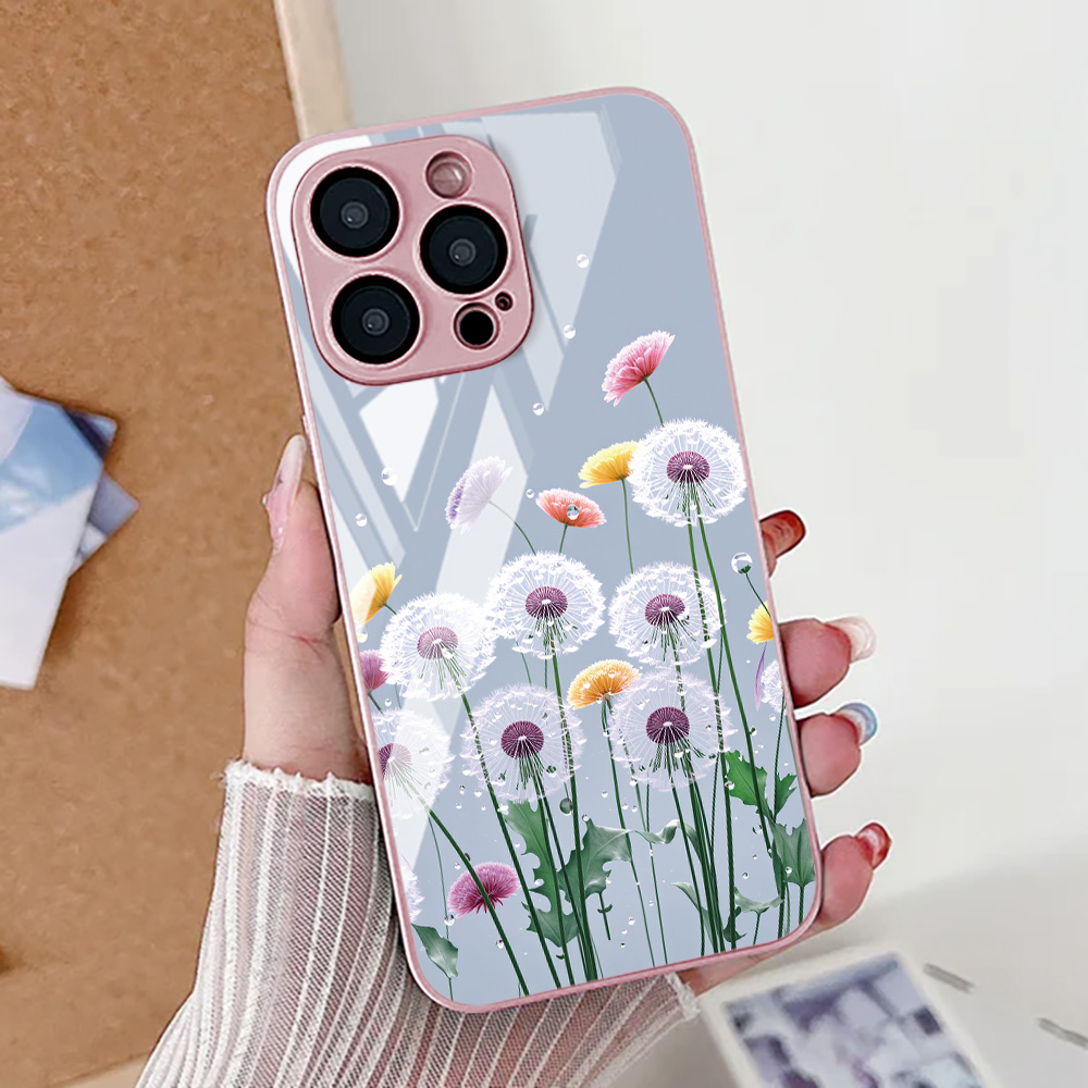 Lotus Flower Phone Case For iP - Tempered Glass Screen recension och pris