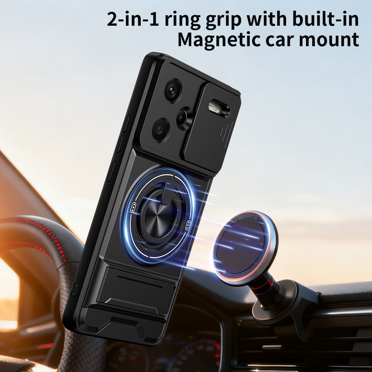 Lens Slide Camera Phone Case f - Car Mount Phone recension och pris
